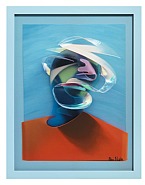 ORANGE & BLUE DIMENSIONAL PORTRAIT (Dimensional Edition)