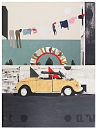 Evan Hecox - Carroll Gardens (Paintings) h: 48 x w: 36 in / h: 121.9 x w: 91.4 cm