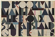 Evan Hecox - Five Boroughs (Works on Paper (Drawings, Watercolors etc.)) h: 30 x w: 44 in / h: 76.2 x w: 111.8 cm