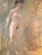 Stehender weiblicher Akt