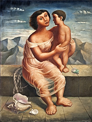  Mario Carreño, Madre e hijo