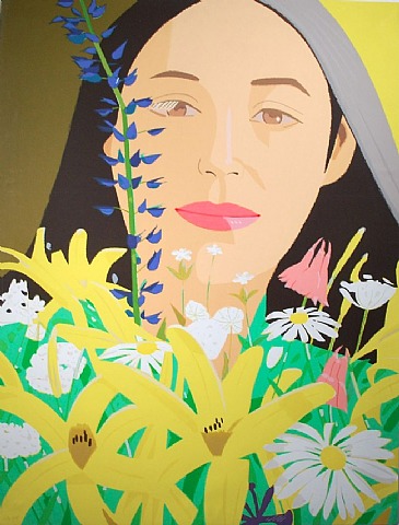  Alex Katz, Ada with Flowers