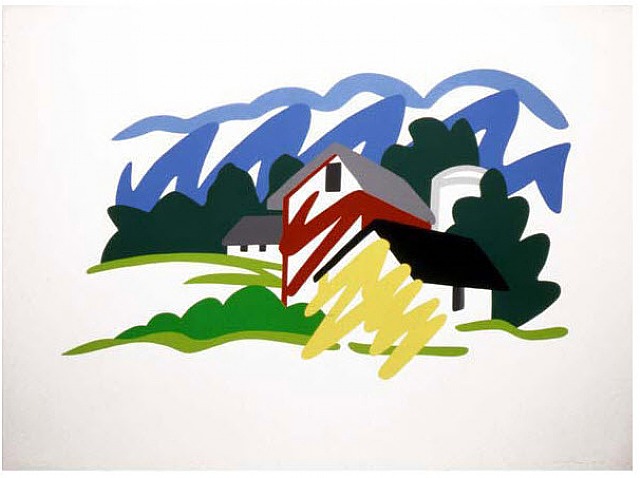  Tom Wesselmann, House and Barn in the Distance