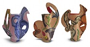 Betty Woodman - Three Winged Vessels (Ceramics)