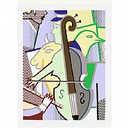 Roy Lichtenstein - Cubist Cello Corlett 311 (Prints and Multiples) h: 100.5 x w: 129 cm / h: 39.6 x w: 50.8 in