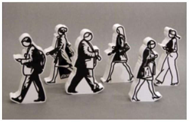  Julian Opie, Walking in the city