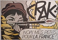 Roy Lichtenstein - CRAK! Now, mes Petits ... pour la France! (Prints and Multiples) h: 50.5 x w: 72 cm / h: 19.9 x w: 28.3 in