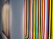Detailed Installation View - Ian Davenport: Between the Lines
