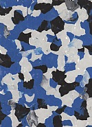Composition in Clay (Blue Black White) I