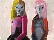 Two Girls with Bangs