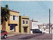 Robert Bechtle - Down Arkansas Street (Works on Paper (Drawings, Watercolors etc.)) h: 22.2 x w: 30 in / h: 56.4 x w: 76.2 cm