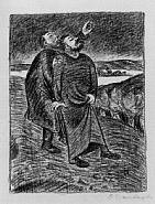 Ernst Barlach - Die Sterndeuter III (Prints and Multiples) h: 36.6 x w: 27.3 cm / h: 14.4 x w: 10.7 in