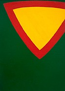 Al Held - Purple Triangle (Paintings) h: 70 x w: 48 in / h: 177.8 x w: 121.9 cm