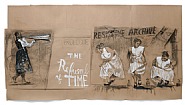 William Kentridge - Drawing for 'The Refusal of Time' (La Negation du temps) Prologue (Works on Paper (Drawings, Watercolors etc.)) h: 94.5 x w: 177 in / h: 240 x w: 449.6 cm
