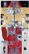 Gabriel Orozco - Echoes Headaches, New York 2009, Lac Du Bourdon 2009, New York 2010 (Mixed Media) h: 72.9 x w: 38.9 in / h: 185.2 x w: 98.8 cm