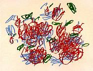 Louisa Chase - Bowl of Cherries (Prints and Multiples) h: 22.5 x w: 28 in / h: 57.2 x w: 71.1 cm