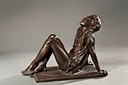 Harriet Whitney Frishmuth - Peter Pan (Sculptures) h: 19 x w: 25 x d: 14 in / h: 48.3 x w: 63.5 x d: 35.6 cm