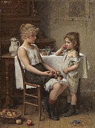 Alexej Alexejewitsch Harlamoff - Choosing Apples, 1880-1889