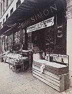 Eugène Atget - Boutique fromage, 13 rue de la Cossonnerie (Series Picturesque Paris, Part II), 1911