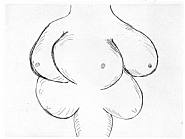 Louise Bourgeois - Anatomy (Detail) (Prints and Multiples) h: 66 x w: 47.7 cm / h: 26 x w: 18.8 in
