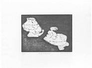 Maria Lassnig - Hinter Stacheldraht (Prints and Multiples) h: 53 x w: 39.2 cm / h: 20.9 x w: 15.4 in