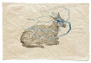 Kiki Smith - Everywhere (Sitting Fawn) (Works on Paper (Drawings, Watercolors etc.)) h: 50.2 x w: 74.9 cm / h: 19.8 x w: 29.5 in