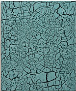 Ed Moses - Green Over Black (Paintings) h: 36 x w: 30 in / h: 91.4 x w: 76.2 cm