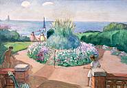 Henri Lebasque - Tennis on the Terrace, Prefailles (Paintings)