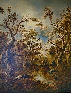 Narcisse Virgile Diaz de la Peña - Wood Gathering in Forest Clearing (Paintings)