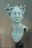 Javier Marin - Cabeza 2, 2A Version (Sculptures) h: 22 x w: 12 x d: 10 in / h: 55.9 x w: 30.5 x d: 25.4 cm