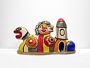 Niki de Saint Phalle - Chapelle ou Hommage A La Vie- Chapel or Homage to Life (Sculptures) h: 13.8 x w: 24.8 x d: 9.8 in / h: 35.1 x w: 63 x d: 24.9 cm