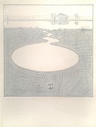 Wayne Thiebaud - Silver Landscape (Prints and Multiples) h: 30 x w: 22 in / h: 76.2 x w: 55.9 cm
