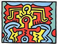 Keith Haring - Growing #5 (Prints and Multiples) h: 30 x w: 40 in / h: 76.2 x w: 101.6 cm