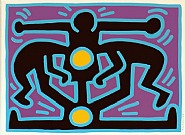 Keith Haring - Growing #3 (Prints and Multiples) h: 30 x w: 40 in / h: 76.2 x w: 101.6 cm