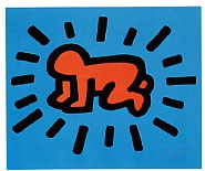 Keith Haring - Icons #1 (Prints and Multiples) h: 21 x w: 25 in / h: 53.3 x w: 63.5 cm