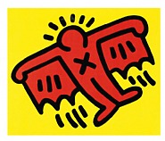 Keith Haring - Icons #3 (Prints and Multiples) h: 21 x w: 25 in / h: 53.3 x w: 63.5 cm