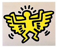 Keith Haring - Icons #4 (Prints and Multiples) h: 21 x w: 25 in / h: 53.3 x w: 63.5 cm