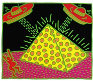 Keith Haring - Fertility #2 (Prints and Multiples) h: 42 x w: 50 in / h: 106.7 x w: 127 cm