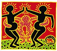 Keith Haring - Fertility #4 (Prints and Multiples) h: 42 x w: 50 in / h: 106.7 x w: 127 cm