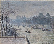 Le Louvre, effet de pluie (1re série)