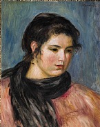 Gabrielle à l'écharpe noire