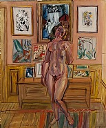Nu debout aux tableaux (L'Atelier de L'Impasse de Guelma)