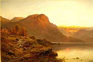 Alfred de Breanski Sr - An Evening Glow, Stronachlachor (Paintings) h: 20 x w: 30 in / h: 50.8 x w: 76.2 cm
