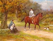 Heywood Hardy - Poverty and Privilege (Paintings) h: 16 x w: 20 in / h: 40.6 x w: 50.8 cm