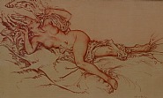 William Russell Flint - Venus (Works on Paper (Drawings, Watercolors etc.)) h: 12 x w: 17.5 in / h: 30.5 x w: 44.4 cm