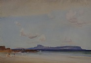William Russell Flint - View of Eigg (Works on Paper (Drawings, Watercolors etc.)) h: 22 x w: 30.5 in / h: 55.9 x w: 77.5 cm
