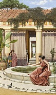 John William Godward - Innocent Amusements (Balancing the Feather), 1891