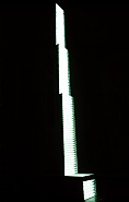 Vito Acconci - Fluorescent Furniture: Extendable Fluorescent Ladder-back Chair (Furniture)