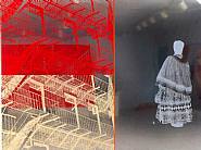 Robert Rauschenberg - Seminole Host / ROCI USA (Wax Fire Works) (Paintings) h: 184.8 x w: 245.7 cm / h: 72.8 x w: 96.7 in