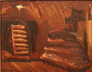 David Bomberg - Bombstore (Paintings) h: 32 x w: 40 in / h: 81.3 x w: 101.6 cm